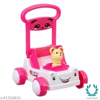 Divi Divine First Step Baby Sit-to-Stand Activity Walker, Baby Push Walker (Pink, 6-18 Months) - 6-18 Months, Pink, Plastic, Pull Along Toys, Pack Of :1